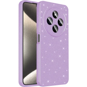 Vardar Aksesuar Redmi 14C 4g Kılıf Kamera Korumalı Simli Lüks Vrdr Koton Kapak - Lila