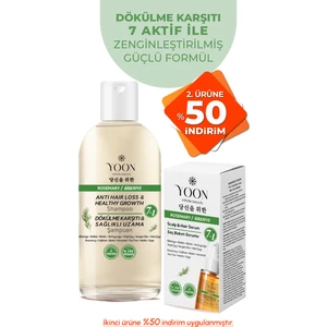 2'li Set Hızlı Saç Uzaması ve Dökülme Karşıtı, 7 Aktifli Biberiyeli Saç Serumu 50 ml + Şampuan 400 ml
