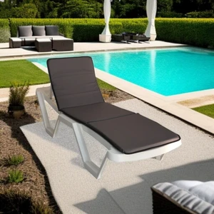 Katlanır Şezlong Minderi Kamp Yatağı Antrasit 170X52X3,5 cm