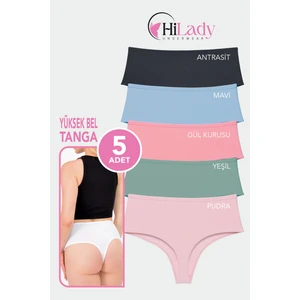 Kadın Tanga, Yüksek Bel Tanga, String Tanga Koyu Soft Pamuklu Esnek