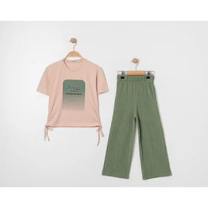 Kız Çocuk Mıu Taşlı Ikili Dokuma Takım G-7276