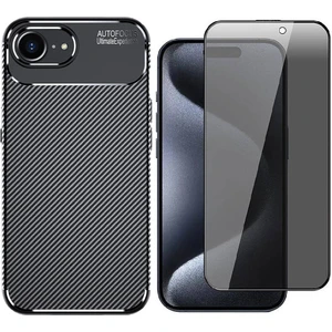 Apple iPhone 16E Kılıf Zore Negro Silikon Kapak + Hayalet Ekran Koruyucu