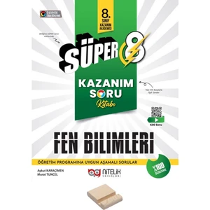 Nitelik Yayınları Lgs 8. Sınıf Kazanım Serisi Süper Fen Bilimleri Soru Bankası + Telefon Tutucu