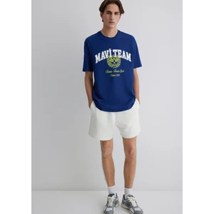 Mavi Tenis Logo Baskılı Mavi Tişört 0612705-70722