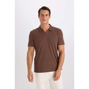 Slim Fit Dar Kesim Polo Yaka Kısa Kollu Tişört W9274AZ25SM