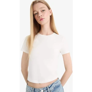 Fitted Basic Düz Kısa Kollu Tişört F3485AXNS