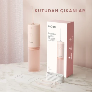 Mint 3 Pembe Pratik Kullanımlı Değiştirilebilir Başlıklı 3 Kademeli Şarklı Ağız Duşu