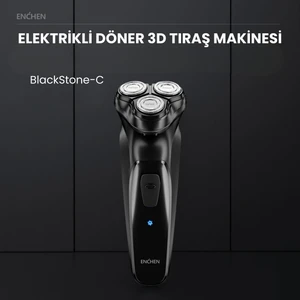 Blackstone-C Siyah Çift Yönlü Kavisli Bıçaklı Şarjlı Tıraş Makinesi