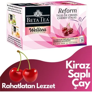 Beta Tea Kiraz Saplı Poşet Çay Welltea Reform Collection 20X1,8 Gram