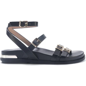 Nine West HERANES 5FX Siyah Kadın Düz Sandalet