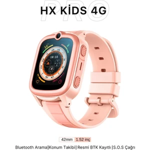 Hx Kids 4g Pro Sim Kartlı Harvox Akıllı Çocuk Saati Gps Konum Takibi Arama Konuşma 4g Destekli
