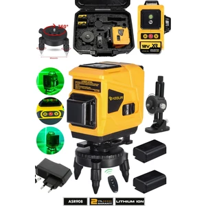 Profesyonel 360° 12 Köşe Otomatik Hizalamalı Yeşil Çizgili Su Terazili Lazer Metre Hizalama