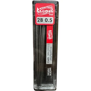 2B 0.5 Kalem Ucu Versatil Min 12 Adet 0.5x60 mm Siyah Renkli Kalem Uçları