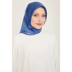 Klasik Desenli Twill İpek Eşarp 24Ya9165 31 37
