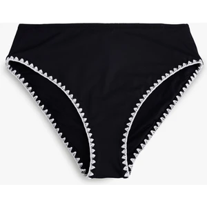 Yüksek Bel Kroşe Detaylı Bikini Altı