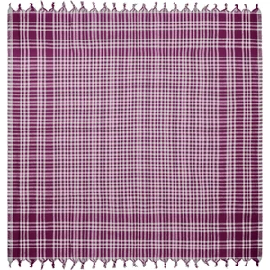 Soft Ekoseli Piknik Örtüsü - Bordo - 165X165 cm