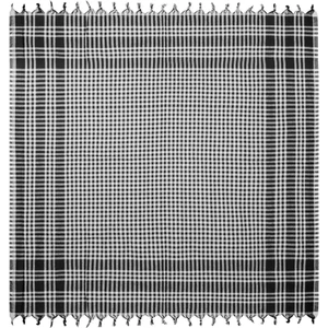 Soft Ekoseli Piknik Örtüsü - Siyah - 165X165 cm