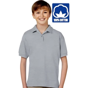 Erkek Çocuk %100 Pamuklu Polo Yaka T-Shirt Günlük ve Okul Uniforma Okul T-Shirt