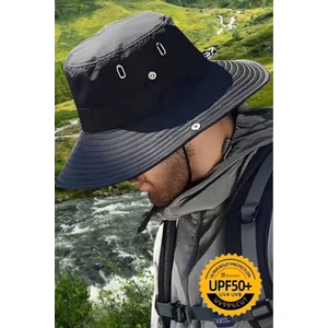 Uv Korumalı Geniş Kenarlı Katlanabilir Safari Outdoor Boonie Yürüyüş ve Plaj Şapkası