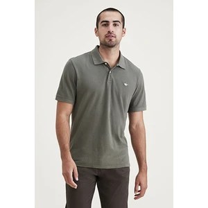 Rib Collar Yeşil Polo Tişört