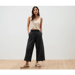 Nakışlı Culotte Pantolon