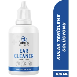 Vet's Plus Kedi ve Köpekler İçin Kulak Temizleme Solüsyonu 100ml