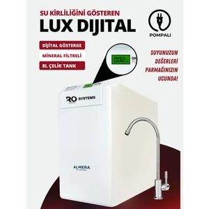 Ro System Dijital Pompalı Su Arıtma - Çelik Tanklı, Ekstra  Mineral Filtreli