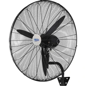 HEF-D750 210W 75 cm Siyah 3 Kanatlı Sanayi Tipi Duvar Vantilatörü