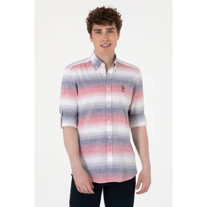 U.s. Polo Assn. Erkek Kırmızı Gömlek Desenli 50300006-VR030