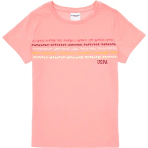 U.s. Polo Assn. Kız Çocuk Pembe Tişört 50306244-VR041