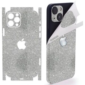 Iphone 16 Pro Için 360 Full Arka Kaplama Koruma Sticker - 14 Farklı Renk- Simli Gri