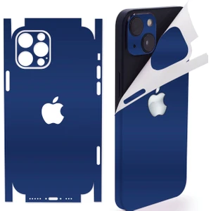 Iphone 16 Pro Için 360 Full Arka Kaplama Koruma Sticker - 14 Farklı Renk- Mat Mavi
