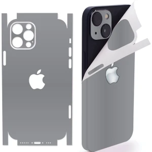 Iphone 16 Pro Için 360 Full Arka Kaplama Koruma Sticker - 14 Farklı Renk- Gri
