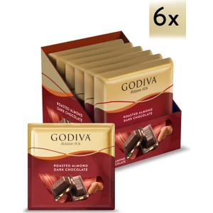 Kare Çikolata Badem Bitter 60G x 6 Adet