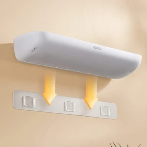 Duvara Yapışkanlı Banyo ve Mutfak Düzenleme Rafı Gri Beyaz