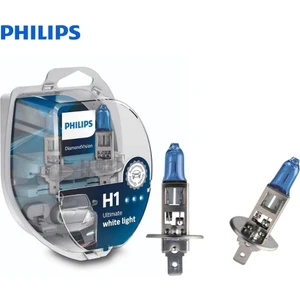 Phılıps 12V H1 Ampul 55W Beyaz Işık Dıamond Vısıon 5000K (2 Ad)