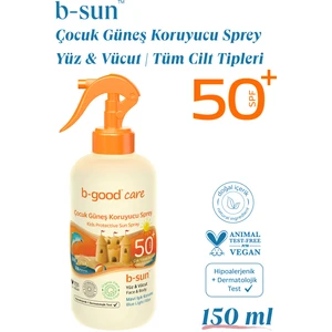 b-good Bebek & Çocuk Güneş Spreyi Spf 50+ Yüz & Vücut Için 150 ml