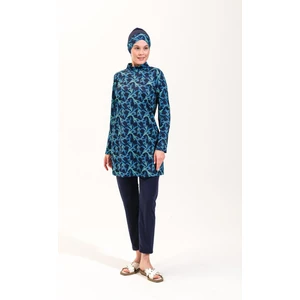 2263_4'LÜ Takım Tam Kapalı Deniz/havuz Tesettür Mayosu