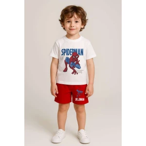 Barbosa Erkek Çoçuk Örümcek Adam 2'li T-Shirt Şort Takım