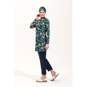 2263_4'LÜ Takım Tam Kapalı Deniz/havuz Tesettür Mayosu