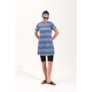 2262_4'LÜ Takım Yarı Kapalı Deniz/havuz Tesettür Mayosu