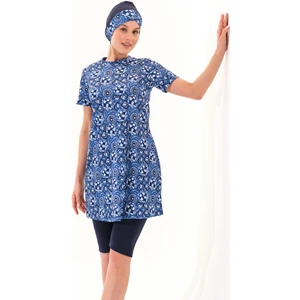 2262_4'LÜ Takım Yarı Kapalı Deniz/havuz Tesettür Mayosu