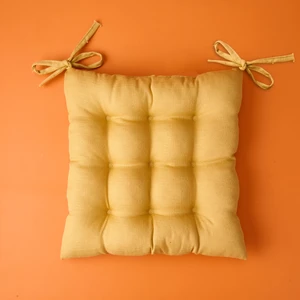 Soft Traum Sandalye Minderi - Hardal - 40x40 cm