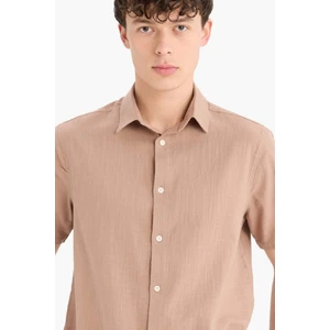 %100 Pamuk Regular Fit Polo Yaka Yazlık Kısa Kollu Gömlek D8613AX25SM