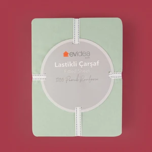 Soft Basic Tek Kişilik Lastikli Çarşaf - Yeşil - 100x200 cm