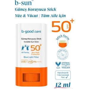 b-good Tüm Aile için Güneş Koruyucu Stick SPF 50+ 12 ML