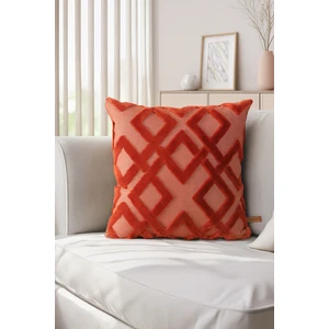 Bohem Özel Tasarım Punch Panç Desen Dekoratif Kırlent Kılıfı Mila Kiremit