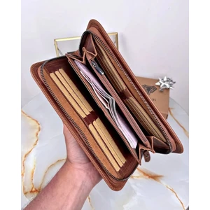 Deri Lüks Çanta El Tutamaçlı Çok Bölmeli Premium Seri El Çantası 2082