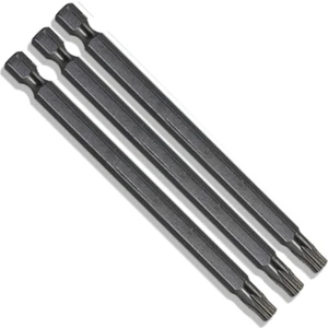 3 Adet Manyetik T30 Torx Uç  -Üç Adet Torx Mıknatıslı Matkap Ucu Dayanıklı Metal (Ithal)