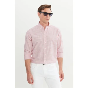 Altınyıldız Classics %100 Pamuk Comfort Fit Rahat Kesim Düğmeli Yaka Çizgili Gömlek